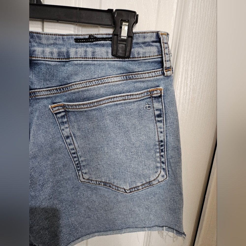 Rag & Bone LOW Rise Denim Wemen's Shorts Light Wash Frayed HemY2K Designer 29. - Picture 7 of 10